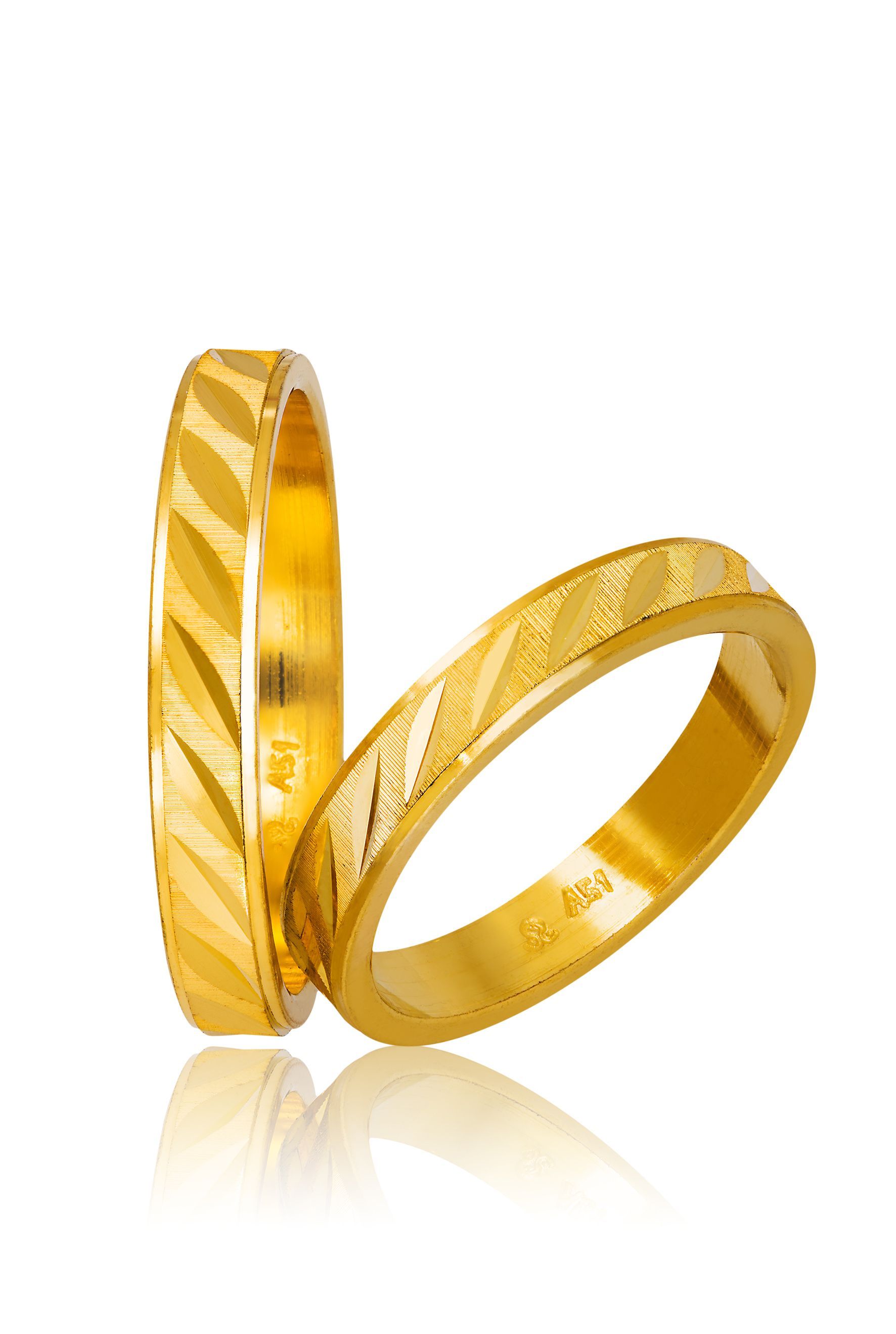 Golden wedding rings 3.6mm (code 755)
